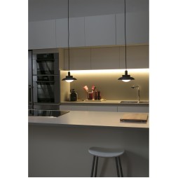 Colgante Side negro y oro Faro